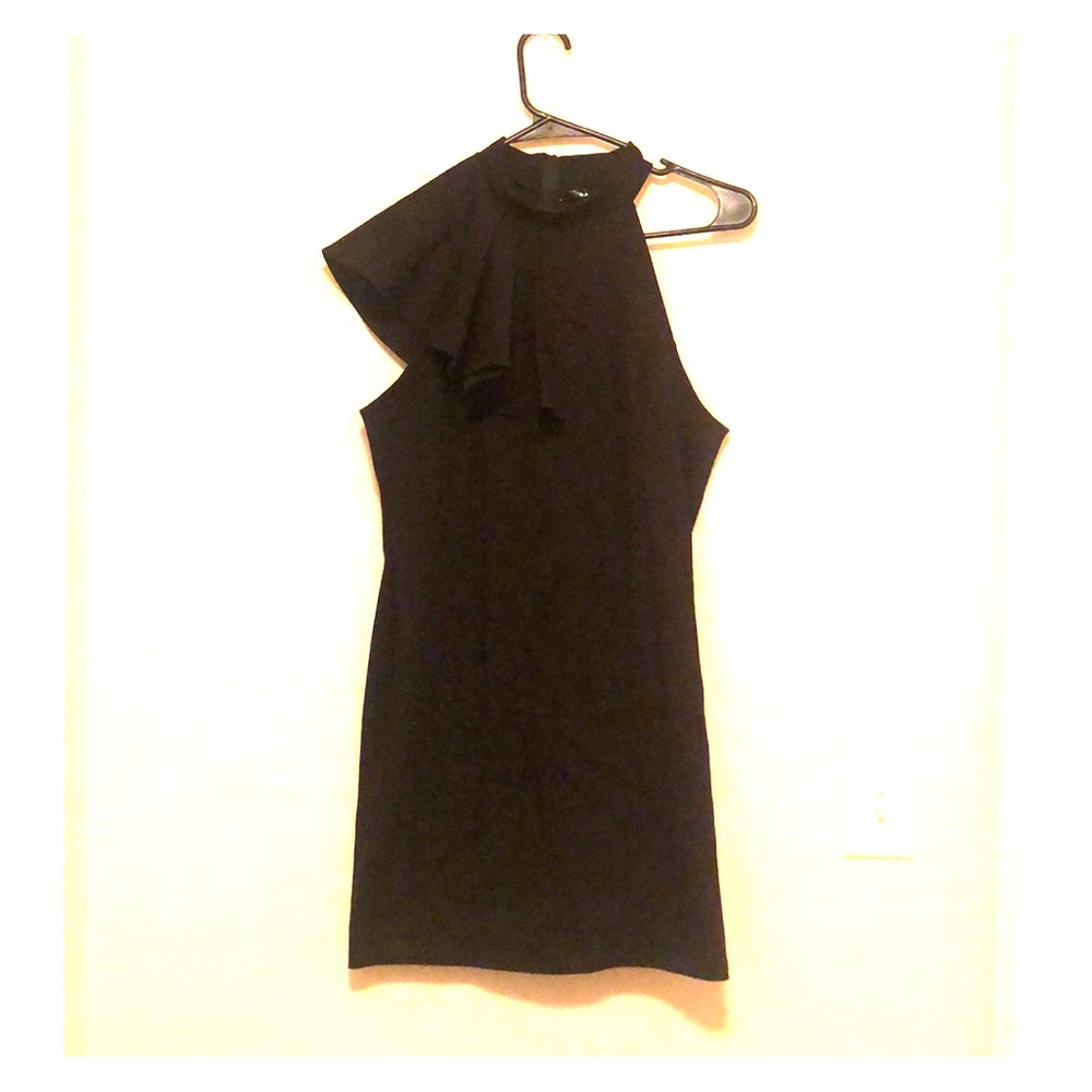 Cut-out Ruffle Dress